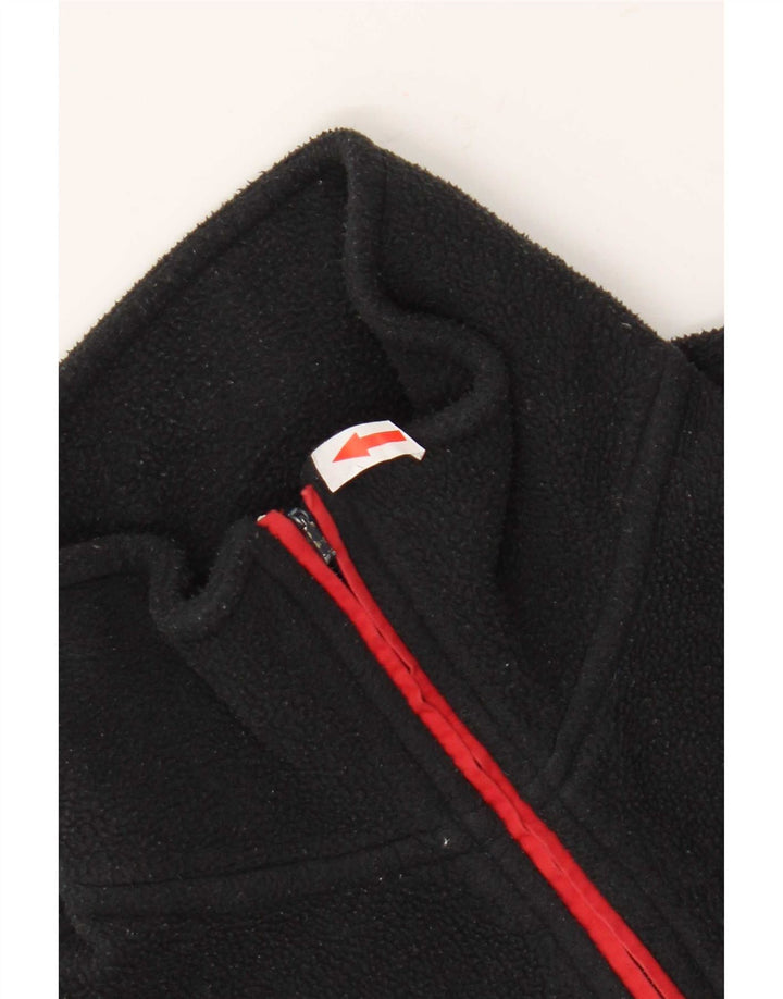 K-Way Herre Fleece Jumper med lynlåshals mellem sort stribet