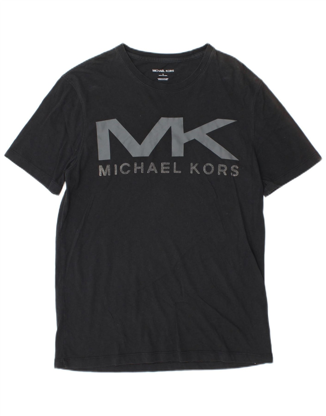 MICHAEL KORS Herre grafisk T-shirt Top Lille sort bomuld