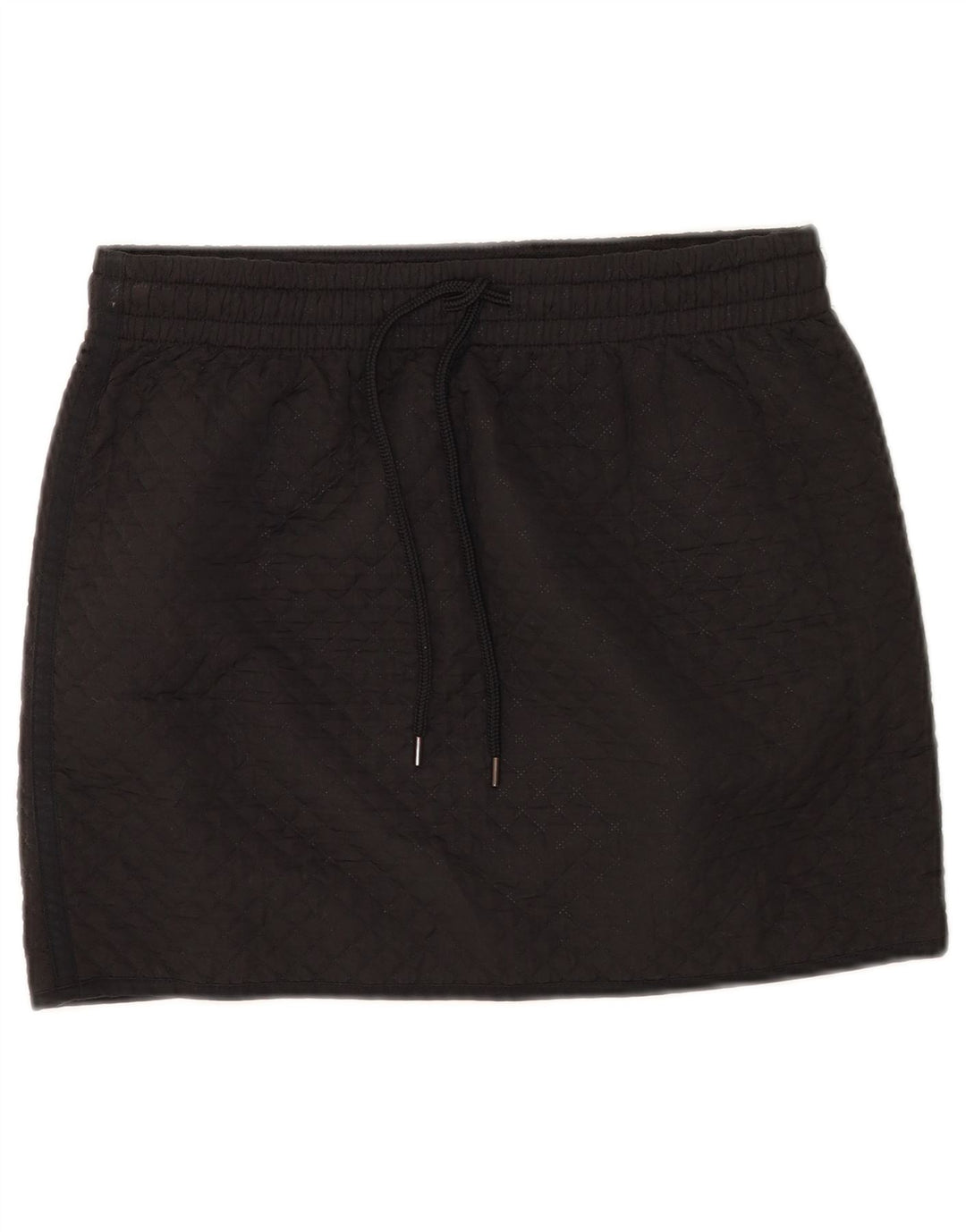 Benetton Dame Mini Nederdel W32 Stor Sort Polyester