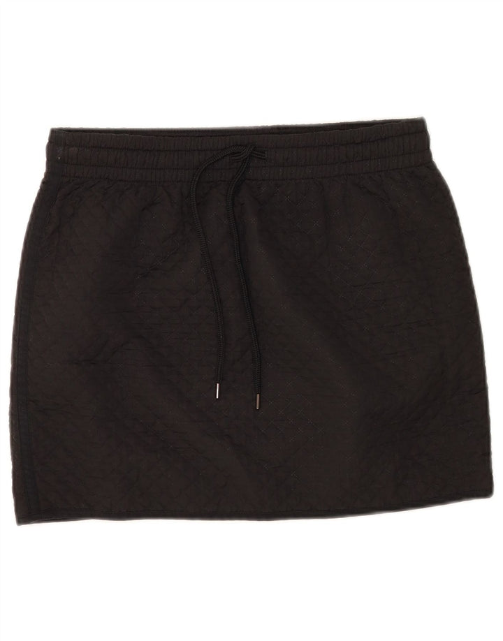 Benetton Dame Mini Nederdel W32 Stor Sort Polyester
