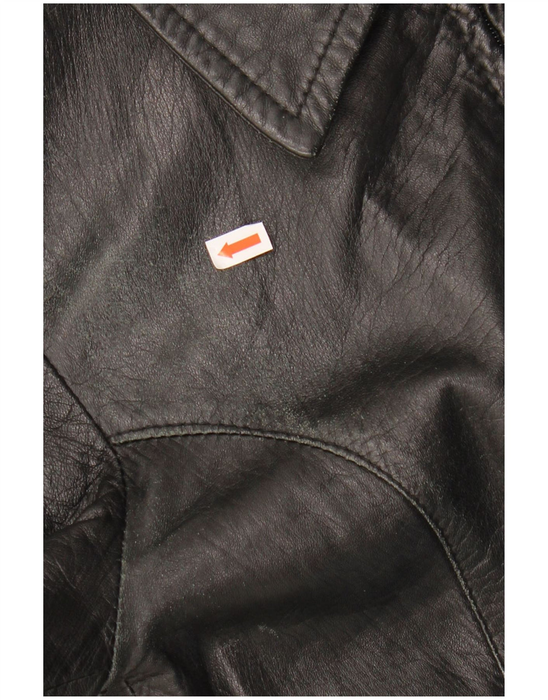 JACK DANIELS Womens Leather Jacket IT 48 Medium Black Leather