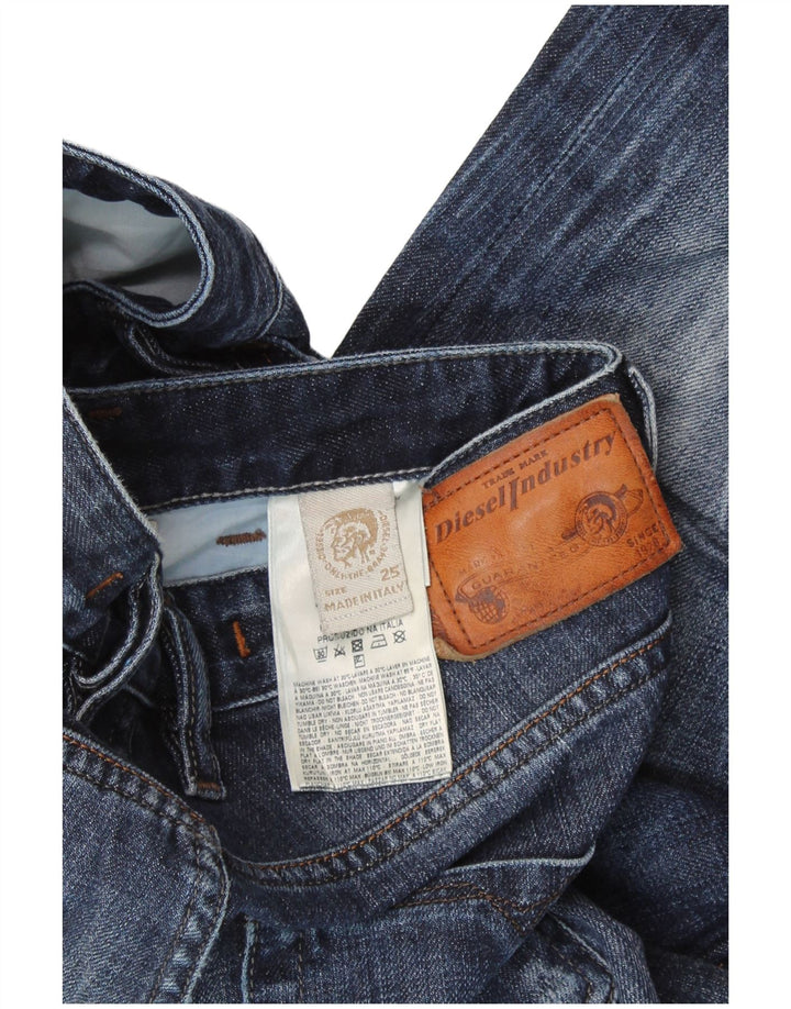 DIESEL Herre Slim Jeans W25 L23 Blå Bomuld