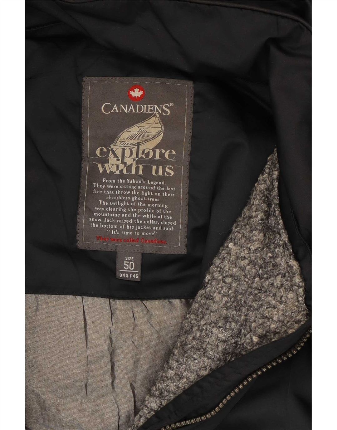 Canadiens Polstret hættefrakke til kvinder IT 50 XL Sort polyester