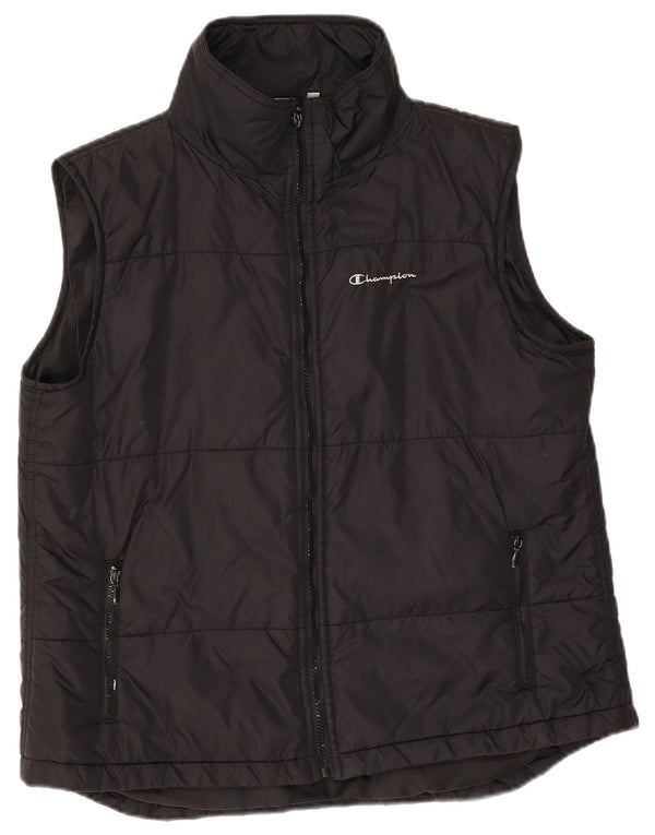 Champion Womens Polstret Gilet UK 18 XL Sort Nylon