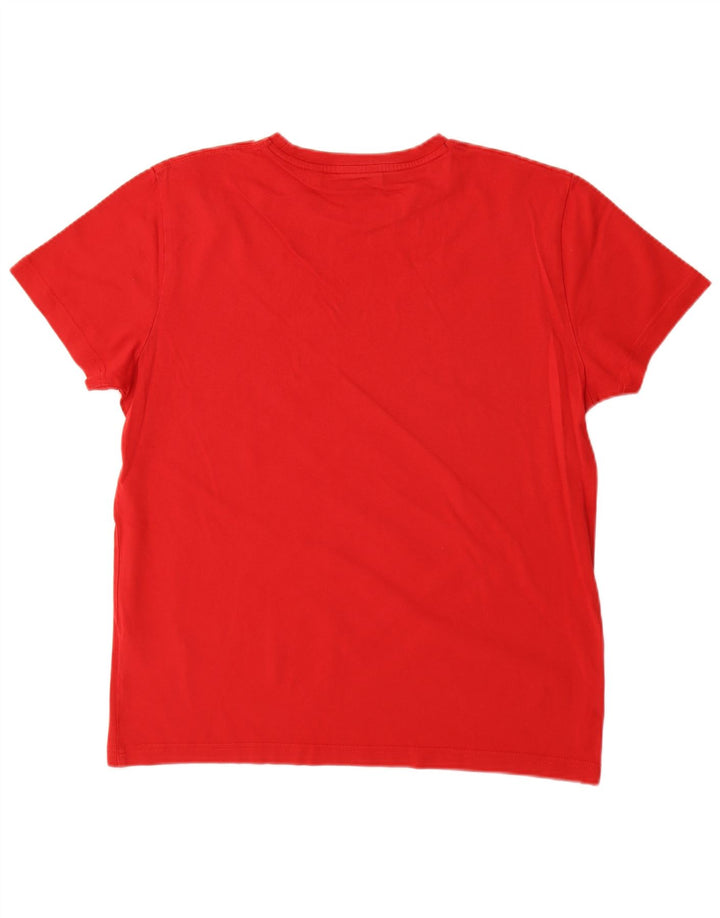 Gant Herre Grafisk T-Shirt Top Stor Rød Bomuld