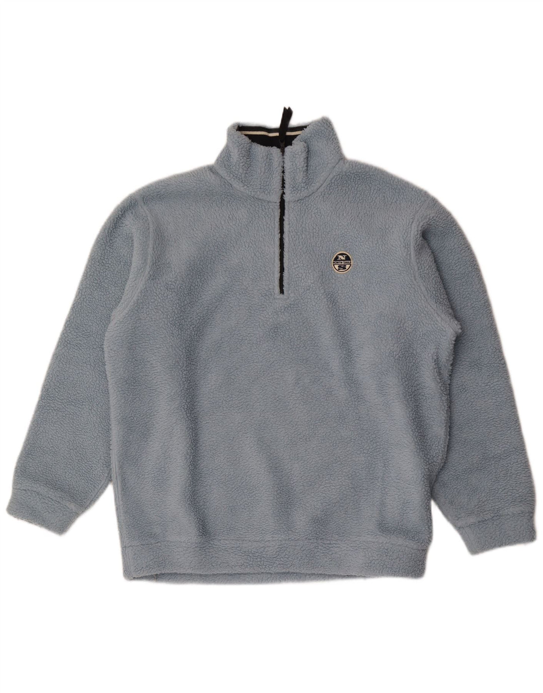 North Sails Herre Zip Neck Fleece Jumper Stor Blå Polyester