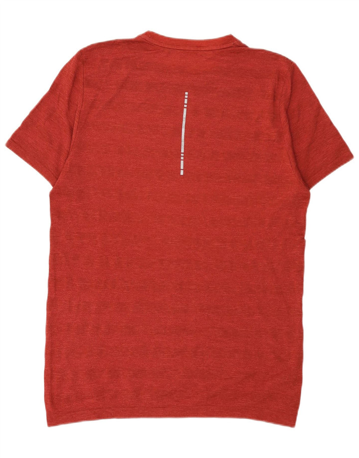 Asics Herre T-Shirt Top Medium Burgundy Flecked