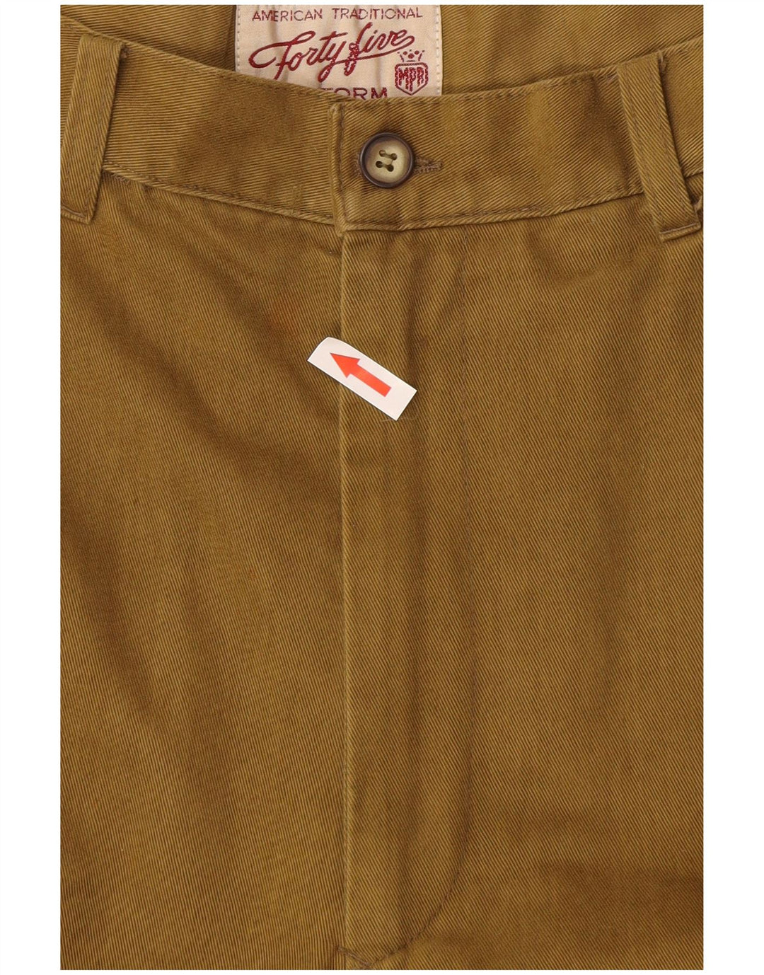 Uniform Herre Pegged Chino Bukser IT 48 Medium W32 L30 Khaki Bomuld