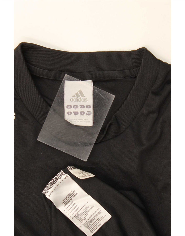 Adidas Herre Climalite T-Shirt Top Stor Sort Polyester