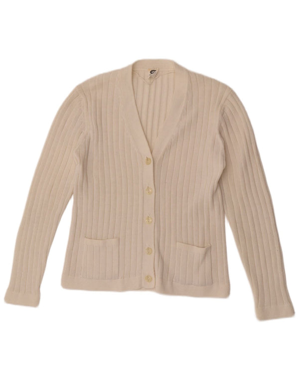 C & A Dame Cardigan Sweater EU 48 2XL Hvid Akryl