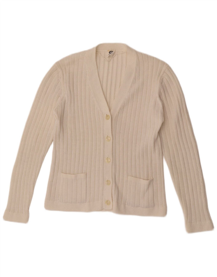 C & A Dame Cardigan Sweater EU 48 2XL Hvid Akryl