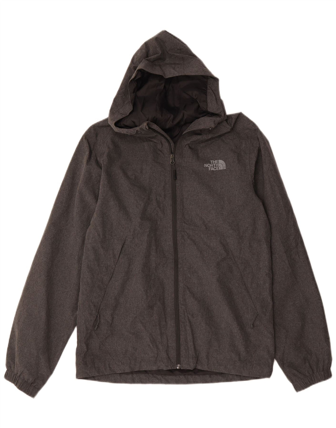 The North Face Regnjakke med hætte til mænd UK 36 Lille Grå Polyester