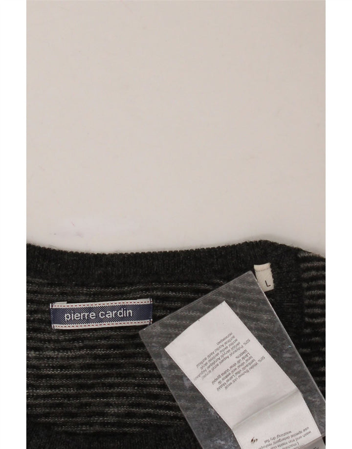 PIERRE CARDIN Womens Crew Neck Jumper Sweater UK 16 Large Grey
