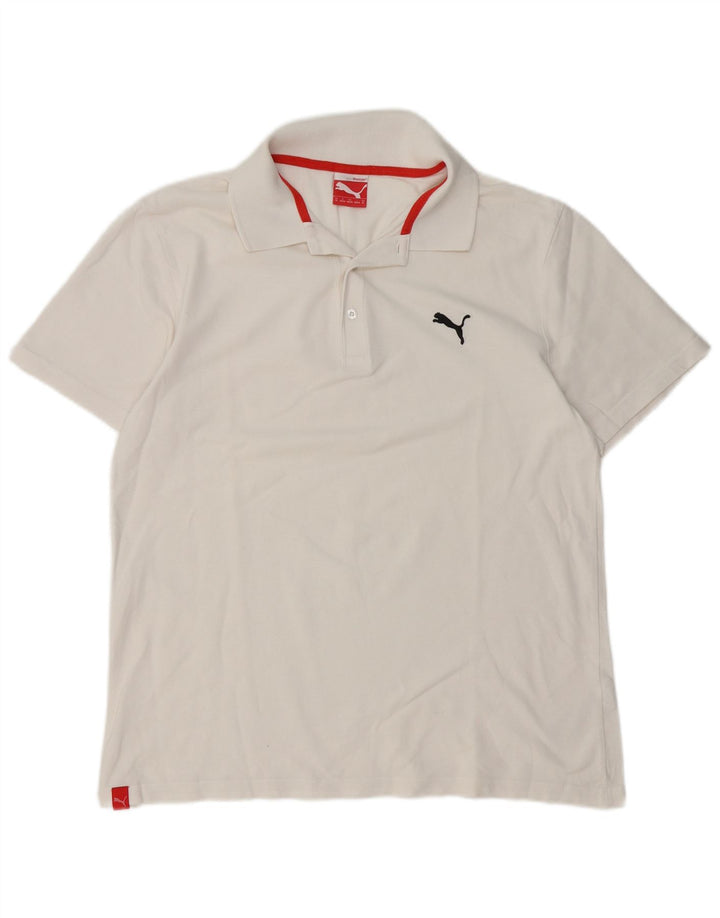 Puma herre poloshirt Medium hvid bomuld