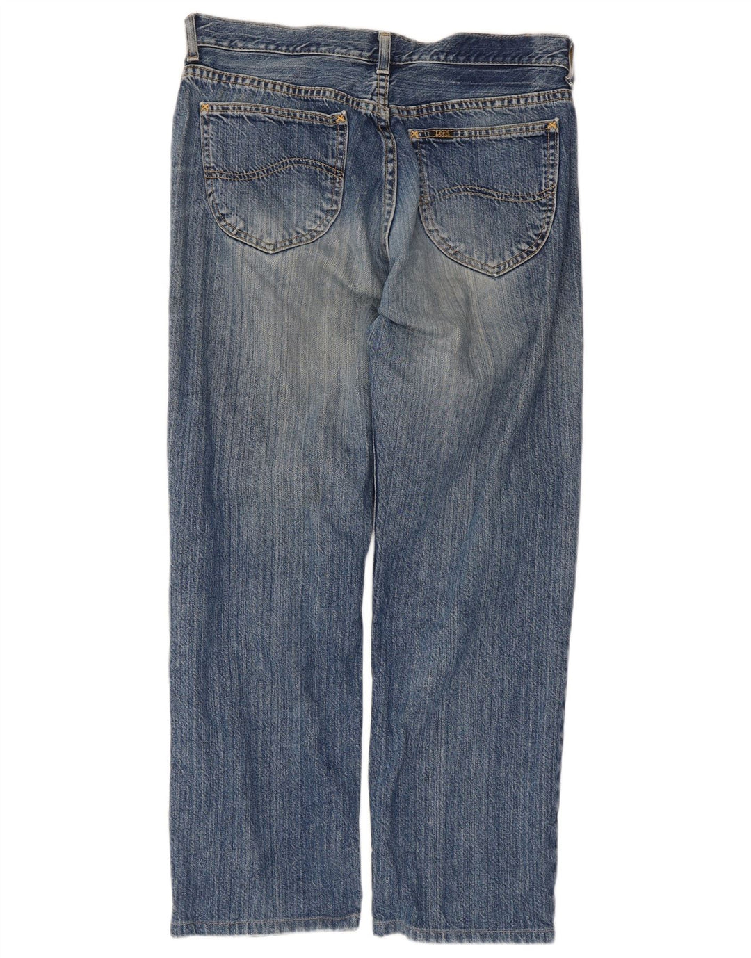 Lee Mens Seattle Straight Jeans W34 L27 Blå Bomuld