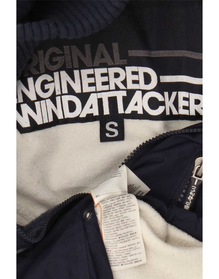 Superdry Windtrekker Windbreaker Jacket til kvinder UK 10 Small Navy Blue