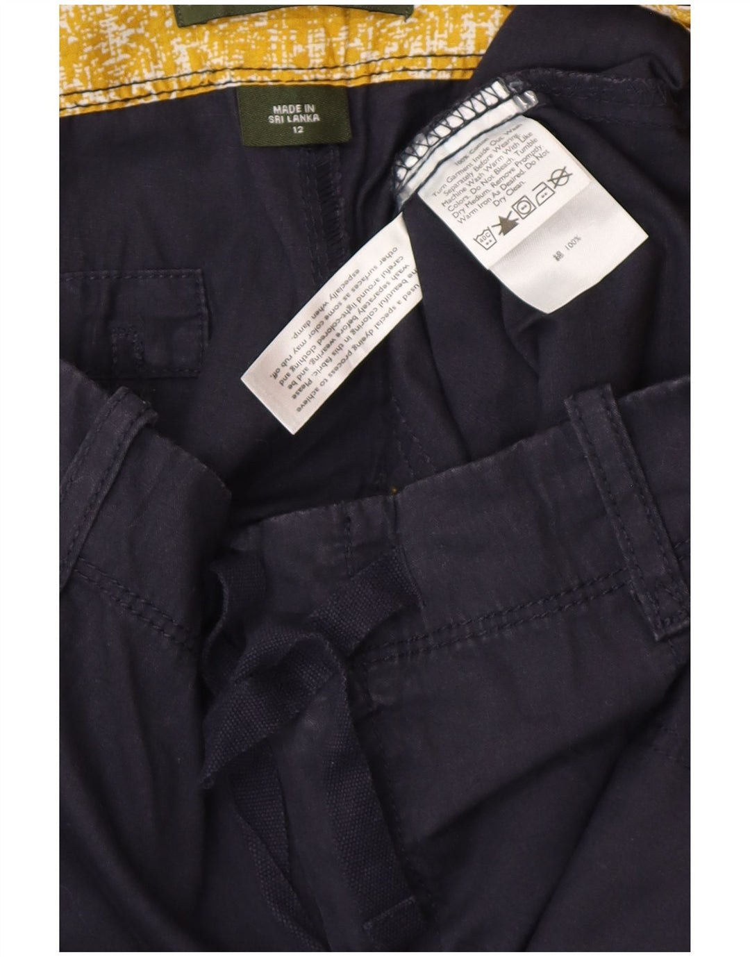 EDDIE BAUER Dame Cargo Shorts US 12 Large W38 Navy Blue Cotton