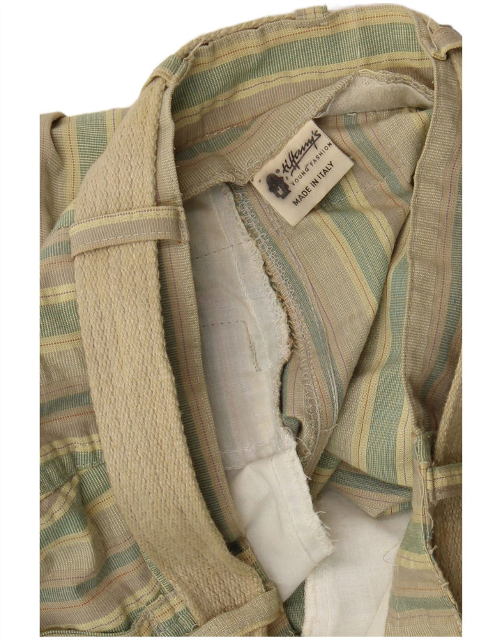 VINTAGE Chinobukser til kvinder IT 36 XS W26 L28 Flerfarvet stribet