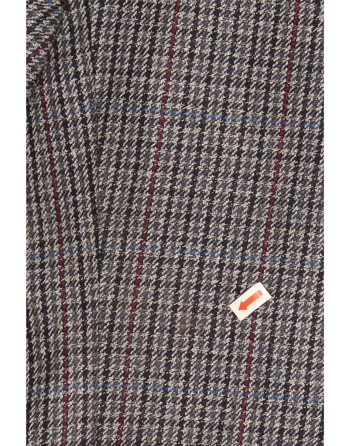 WESTBURY Mens By C&A Blazer Jacket UK 40 Large Grey Houndstooth Classic