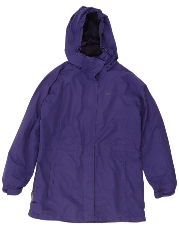 Mountain Warehouse Dame Regnfrakke med hætte UK 14 Stor lilla polyester