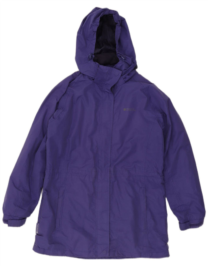 Mountain Warehouse Dame Regnfrakke med hætte UK 14 Stor lilla polyester