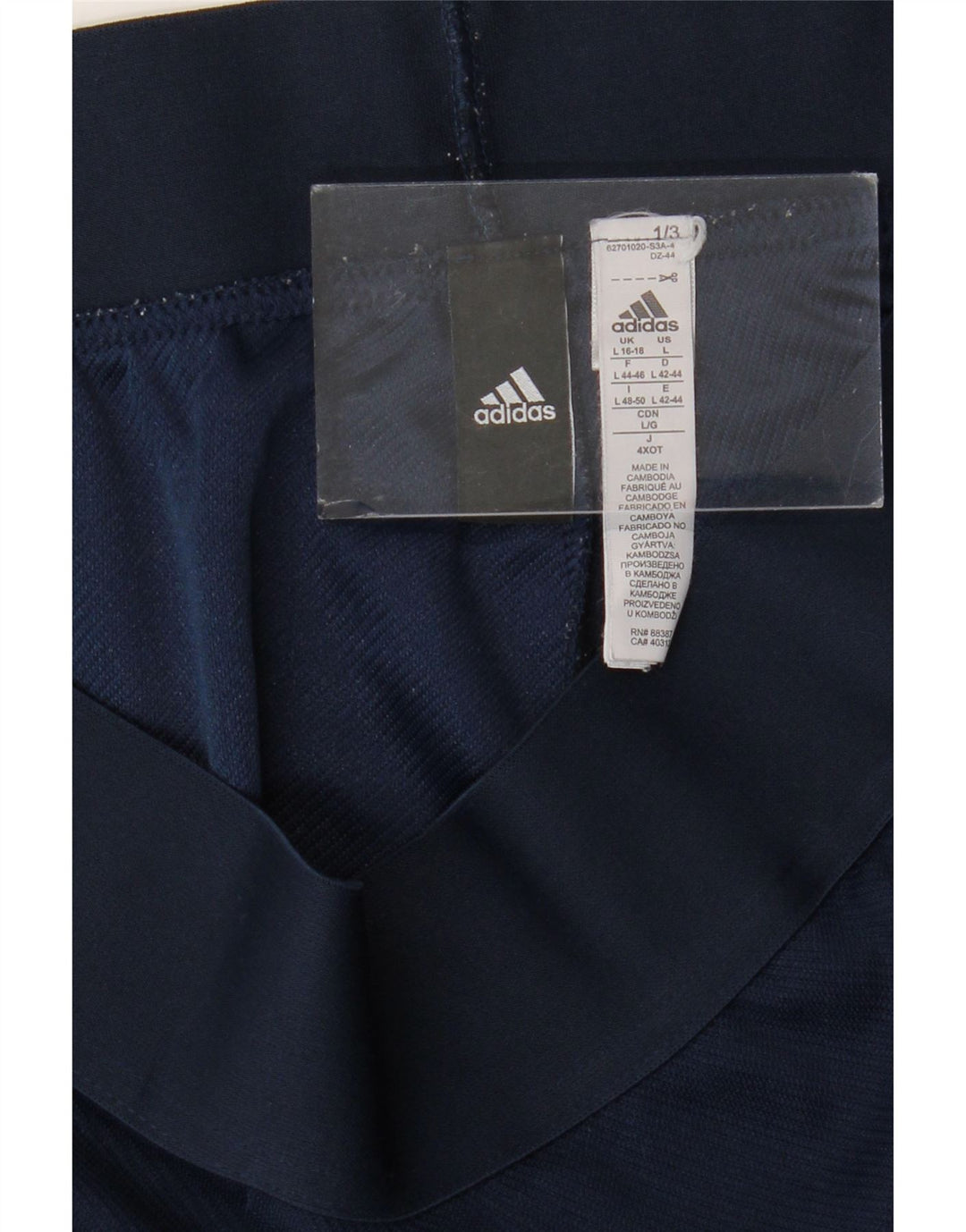 Adidas Træningsdragtsbukser til kvinder UK 16/18 Large Navy Blue Polyester