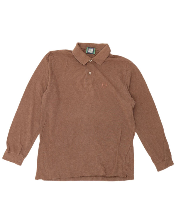 Sergio Tacchini Langærmet herre poloshirt EU 46 Small Beige
