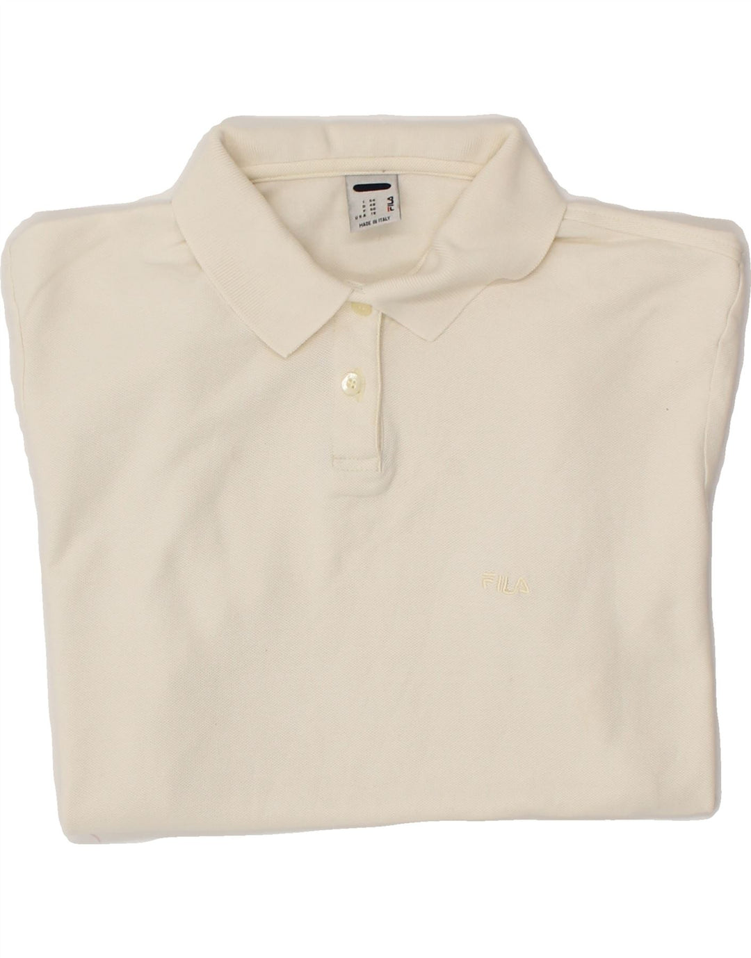 FILA Womens Polo Shirt US 18 2XL White Cotton Vintage Fila and Second-Hand Fila from Messina Hembry 