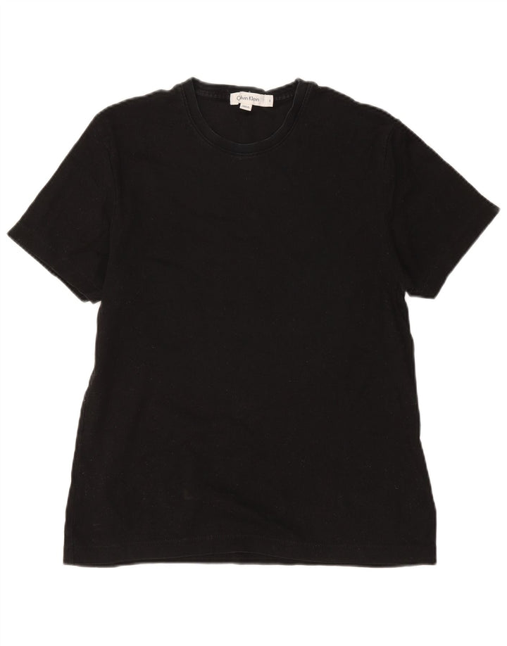 Calvin Klein Herre T-Shirt Top Lille Sort Bomuld
