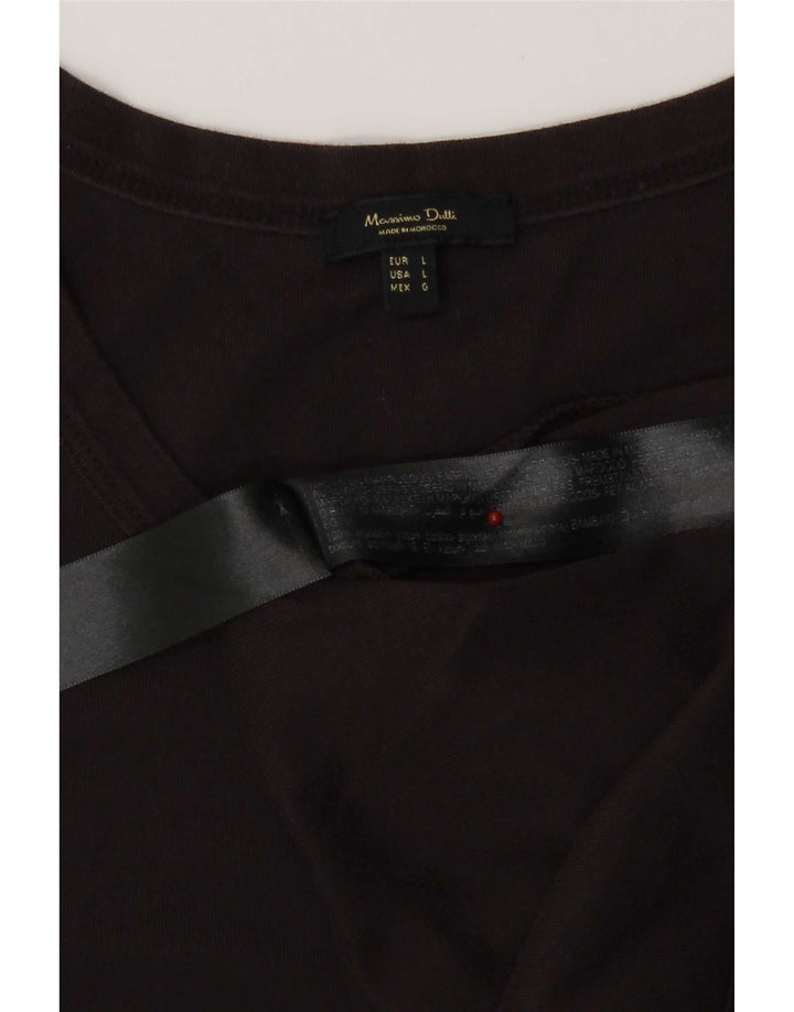 Massimo Dutti Damevest Top UK 14 Stor Sort Bomuld