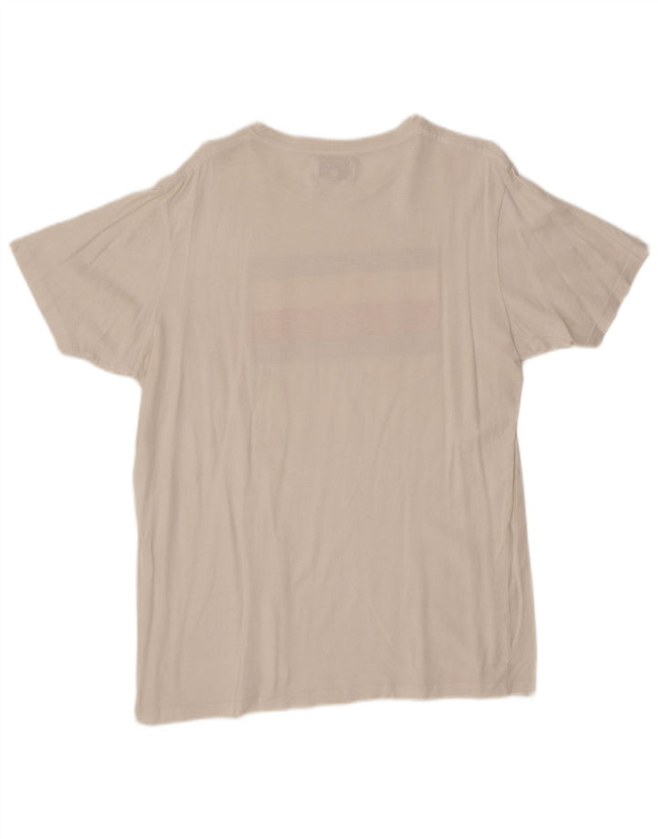 TOMMY HILFIGER Grafisk T-shirt top til kvinder DK 18 XL Hvid