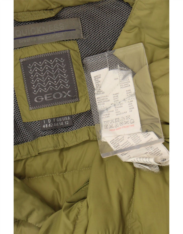 Geox polstret jakke til kvinder UK 14 Stor grøn polyamid