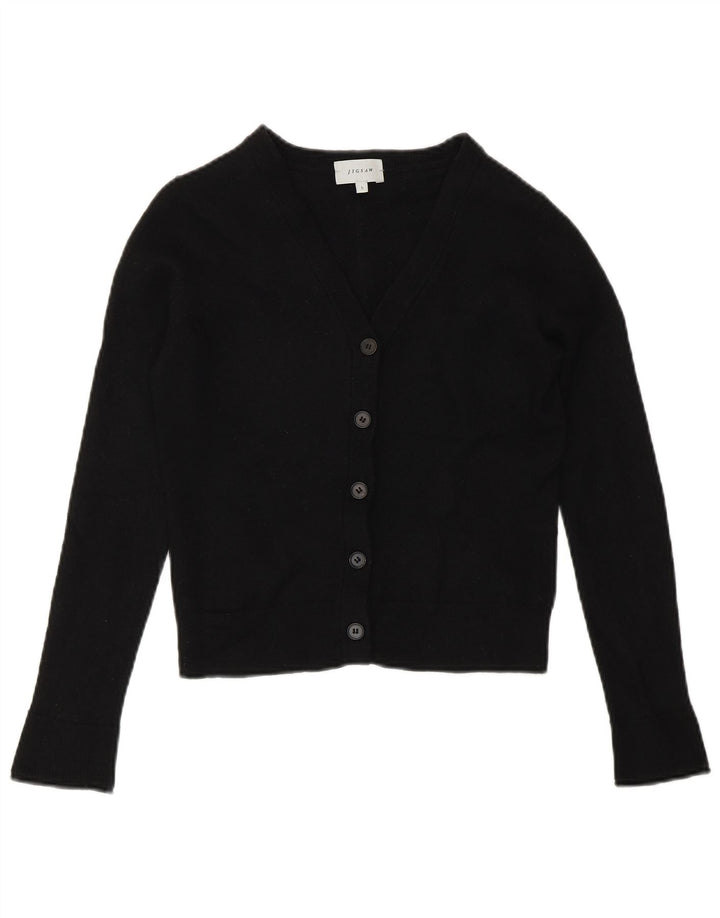Jigsaw Womens Bolero Jumper UK 10 Small Black Uld