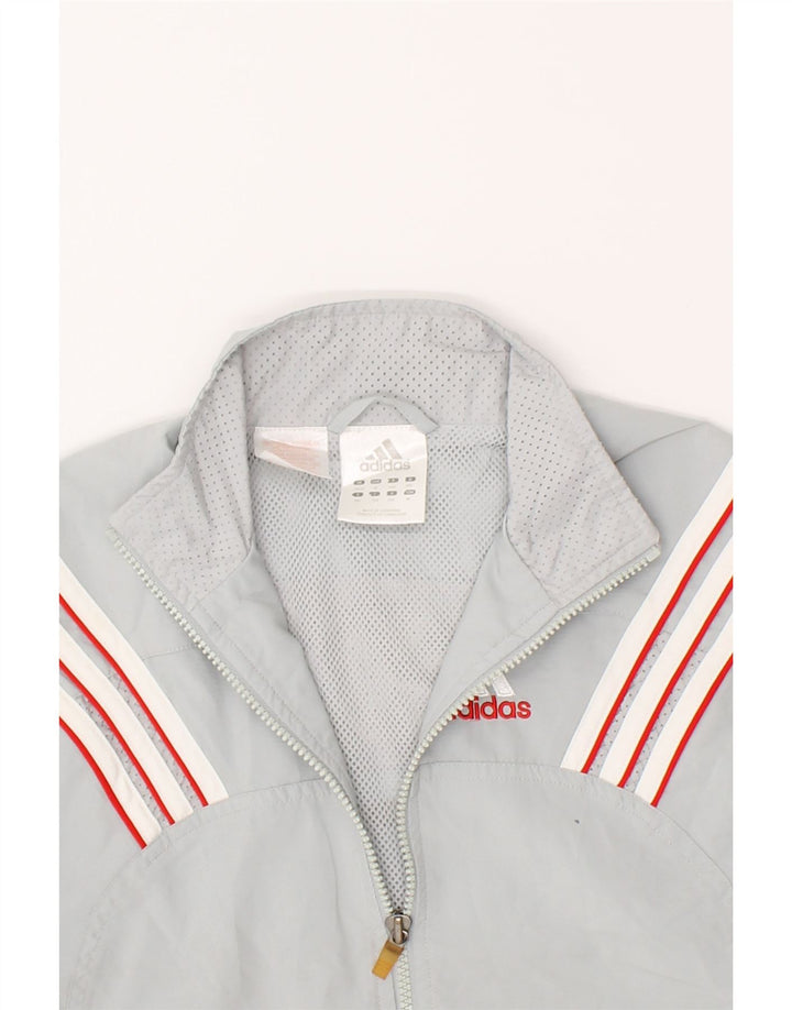 ADIDAS Boys Tracksuit Top Jacket 11-12 Years Grey Polyester Vintage Adidas and Second-Hand Adidas from Messina Hembry 