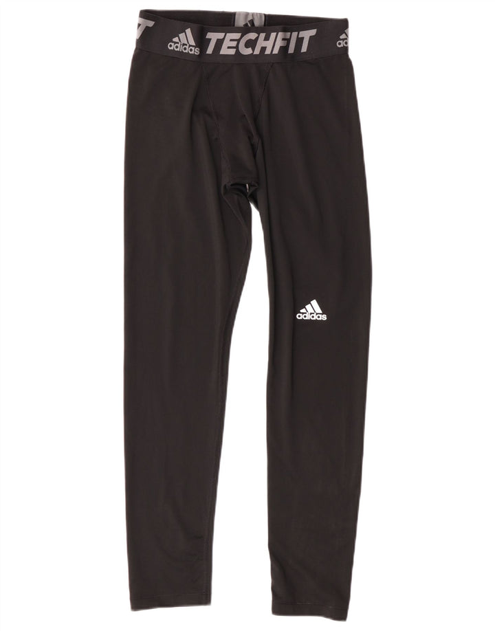 Adidas drenge Climalite grafiske leggings 13-14 år sort polyester