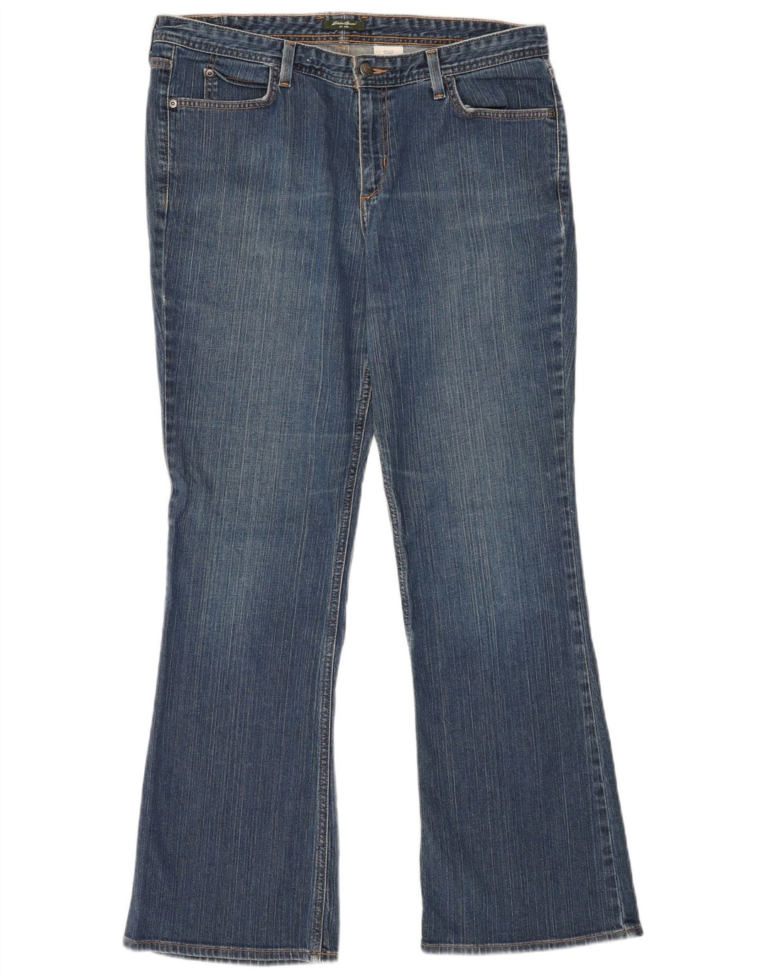EDDIE BAUER Womens Bootcut Jeans US 14 XL W36 L30 Blue Cotton