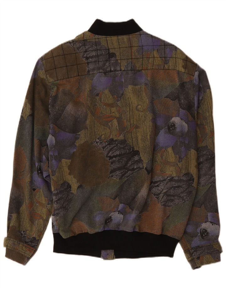 Mario Pucci Cecconi Bomberjakke til kvinder IT 44 Medium Multicolored Floral