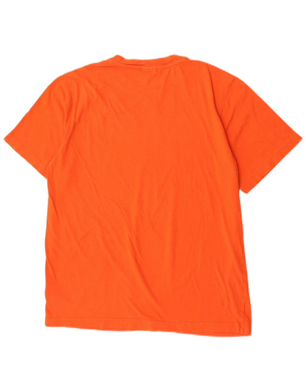 Nike Herre T-shirt Top UK 39/41 Medium Orange Bomuld