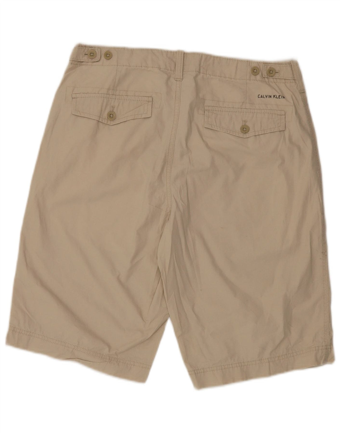 CALVIN KLEIN Herre Chino Shorts W32 Medium Beige Bomuld