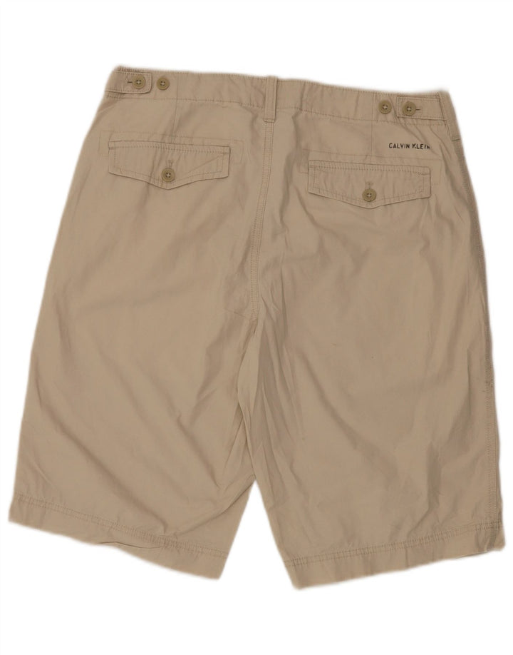 CALVIN KLEIN Herre Chino Shorts W32 Medium Beige Bomuld
