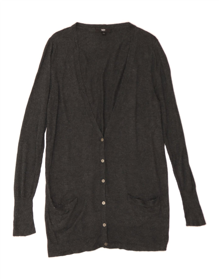 MOSSIMO Womens Cardigan Sweater UK 14 Large Grey Nylon Vintage Mossimo and Second-Hand Mossimo from Messina Hembry 