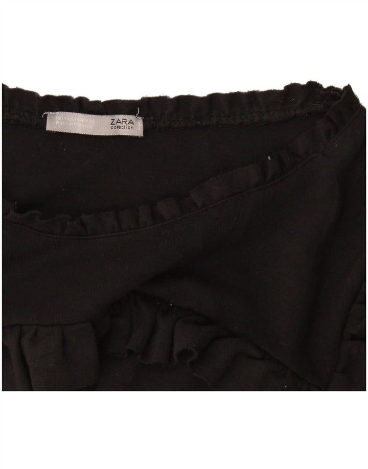 Zara Dame Jumper Dress UK 10 Small Black
