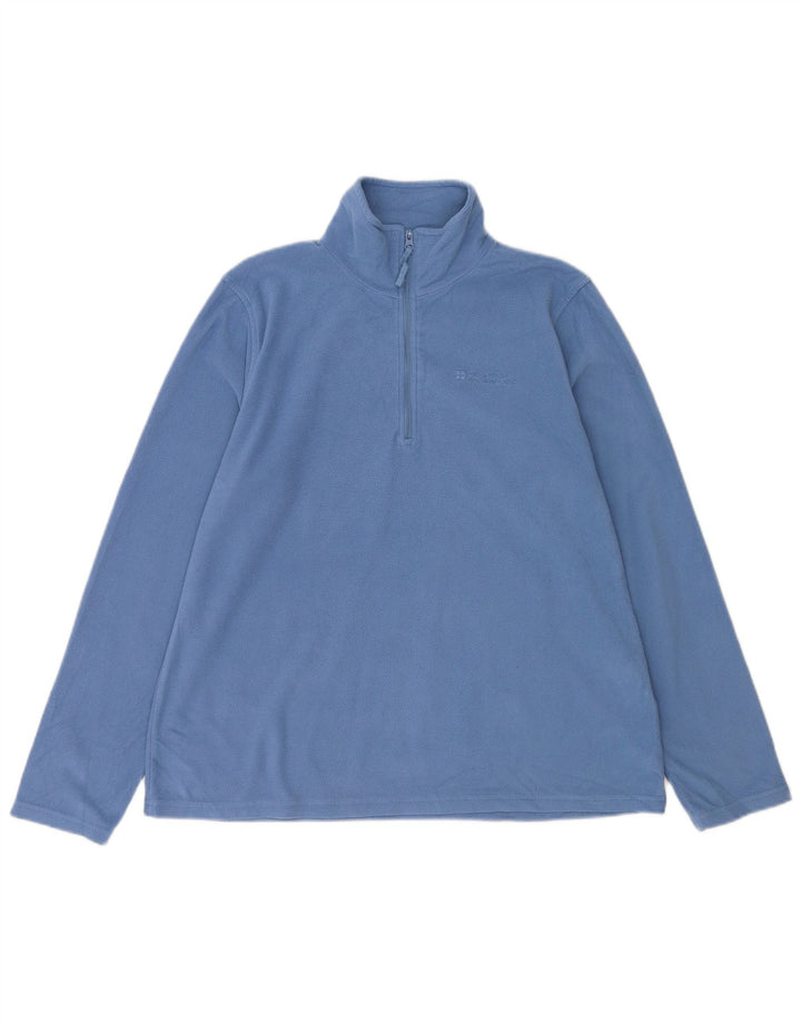 Mountain Warehouse Dame Fleece Jumper med lynlås DK 14 Stor Blå Polyester