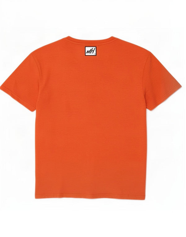 K-Way Herre T-Shirt Top Medium Orange Bomuld