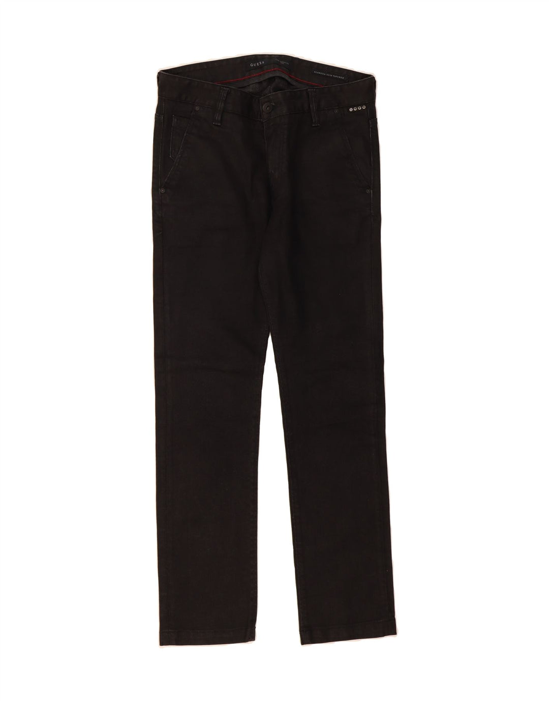 GUESS Mens Slim Tapered Jeans W32 L32 Black Cotton Vintage Guess and Second-Hand Guess from Messina Hembry 