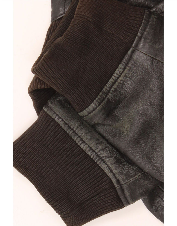 Zen Herre Læderjakke IT 54 XL Sort Læder