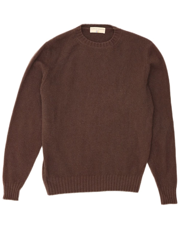 Filippo De Laurentiis Herre Crew Neck Jumper Sweater IT 50 Medium Brown