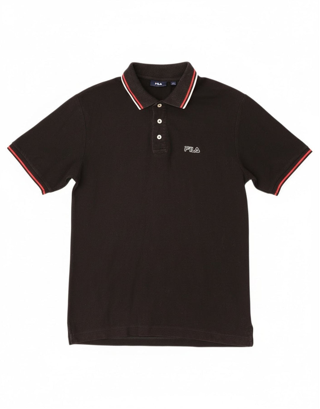 Fila Herre poloshirt Medium Sort Bomuld