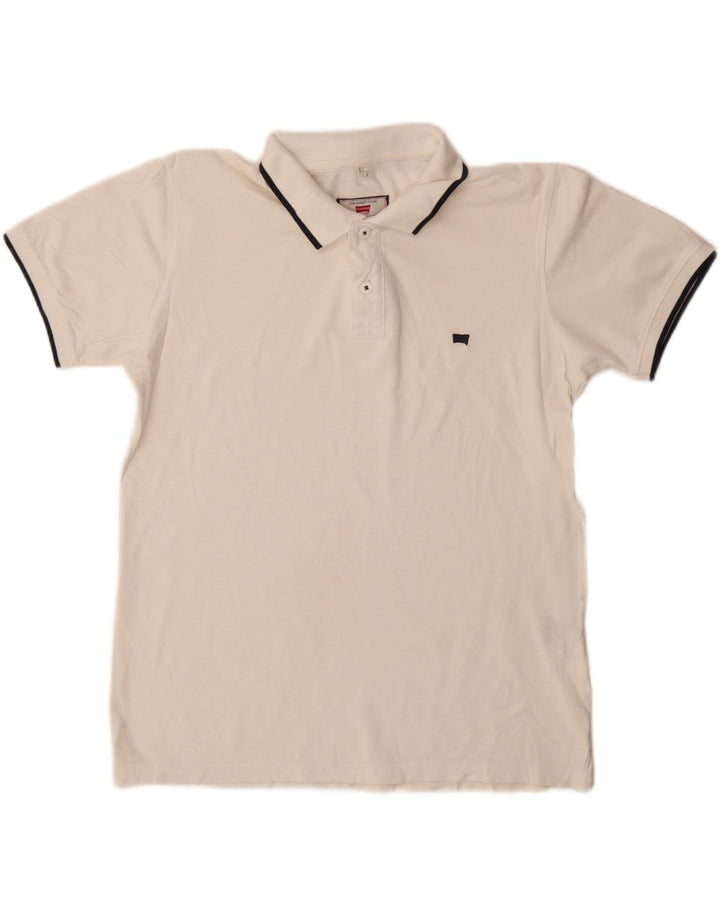 Carrera Herre Regular Fit Polo Shirt Medium White Bomuld