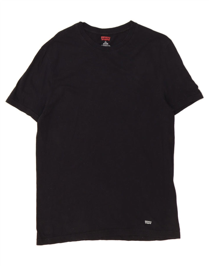 LEVI'S Mens T-Shirt Top UK 38/40 Medium Black Cotton Vintage Levi's and Second-Hand Levi's from Messina Hembry 